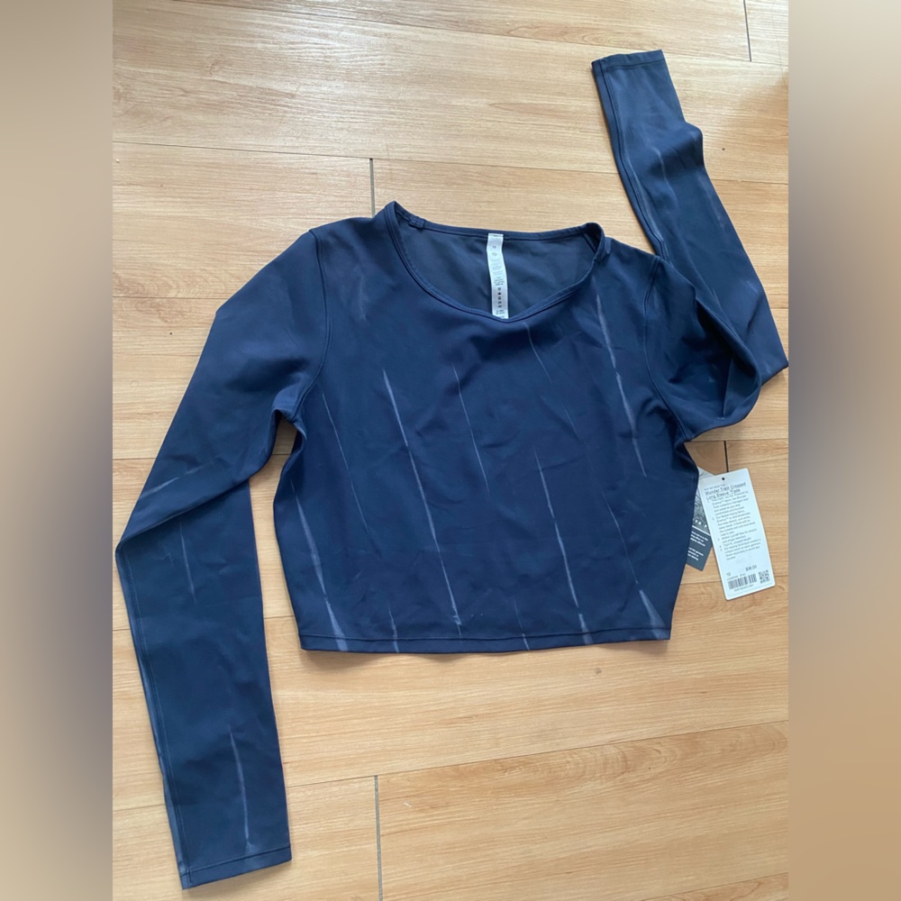 Lululemon. Wunder Train Cropped Long Sleeve Fade